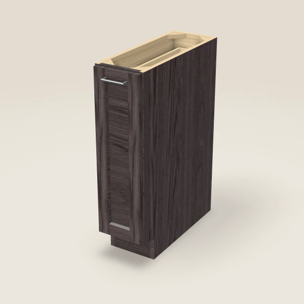 Base Pull-Out Spice Rack — 9" — Greystone, 3D picture