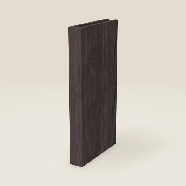 3" Boxed Column, Wall — 30" High, 15" Deep — Greystone, 3D picture
