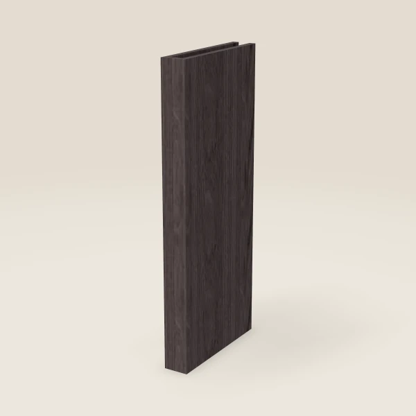 3" Boxed Column, Wall — 36" High, 15" Deep — Greystone, 3D picture