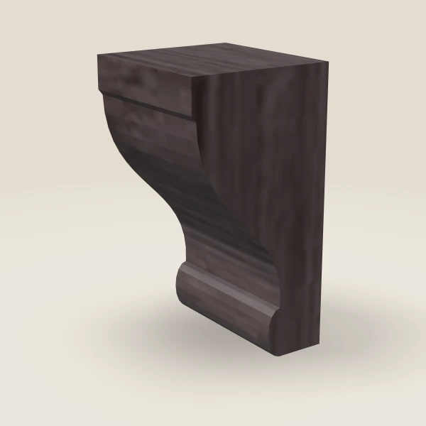 Corbel 75S — 3¾" × 6½" — Greystone, 3D picture