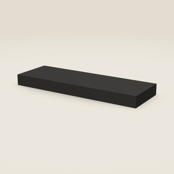 30" Floating Shelf, Black — Greystone, 3D picture