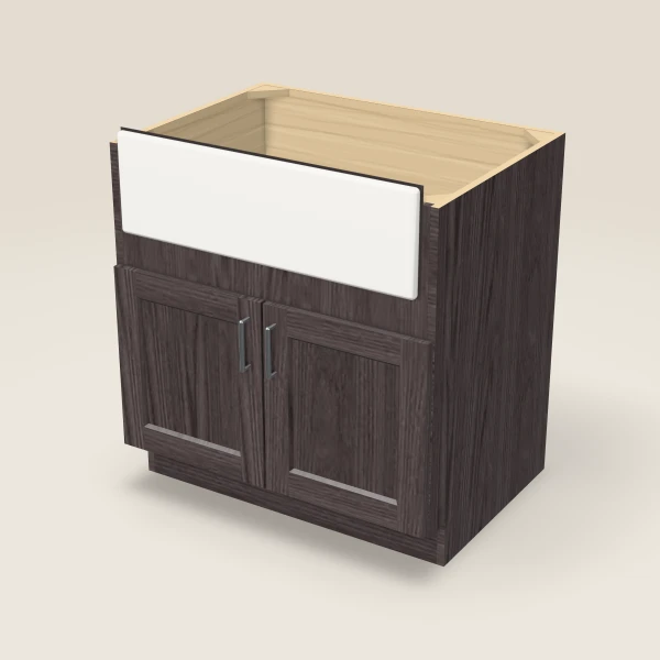 33" Farm Sink Base — Greystone, 3D picture