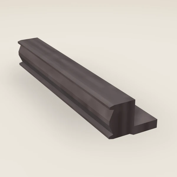 Light Rail Molding — 96" — Greystone, 3D picture