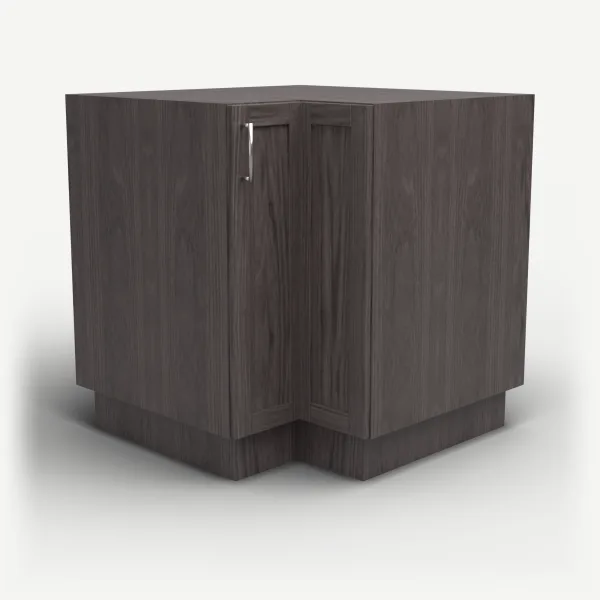 Lazy Susan Corner Cabinet — 33" — Greystone, 3D picture