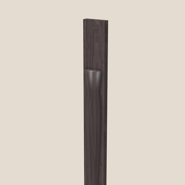 Half Leg POLE75-T396 — 96" High — Greystone, 3D picture
