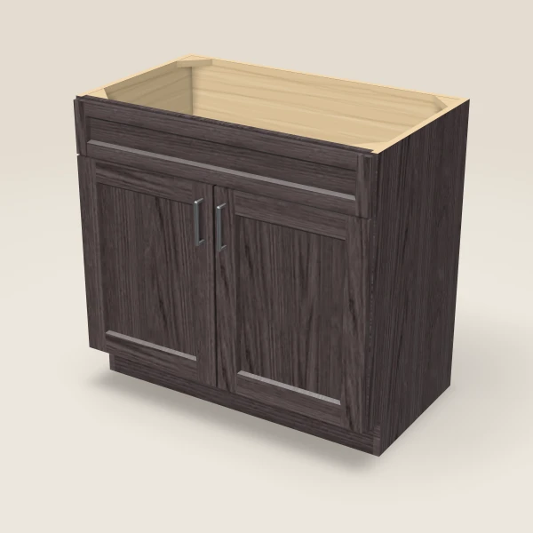 36" Vanity, Doors Only — Greystone, 3D picture
