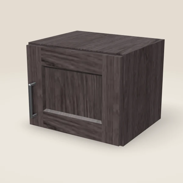 15" Wall Cabinet — 12" High — Greystone, 3D picture