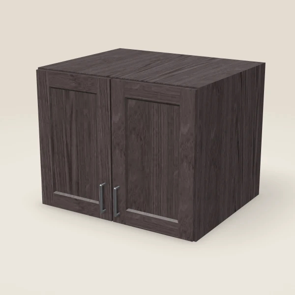30" Wall Cabinet — 24" High, 24" Deep, Double Door — Greystone, 3D picture