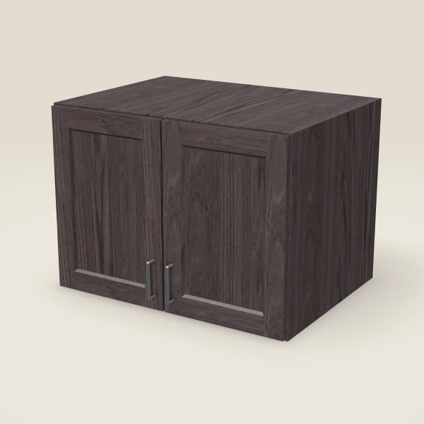 33" Wall Cabinet — 24" High, 24" Deep, Double Door — Greystone, 3D picture