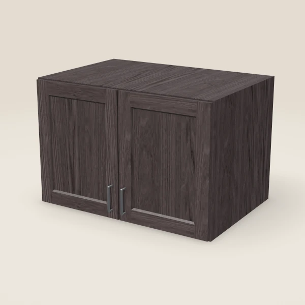 36" Wall Cabinet — 24" High, 24" Deep, Double Door — Greystone, 3D picture