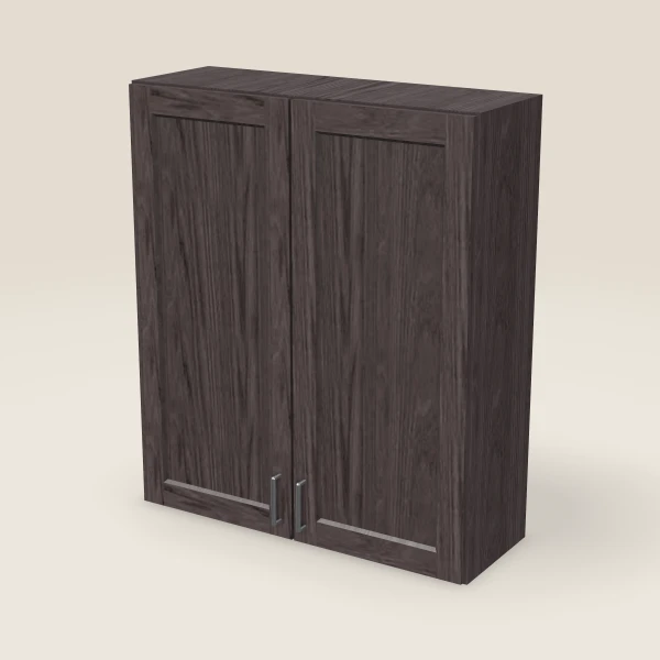 36" Wall Cabinet — 42" High, Double Door — Greystone, 3D picture