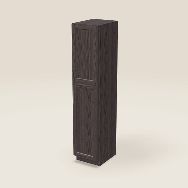 18" Wall Pantry — 90" High — Greystone, 3D picture