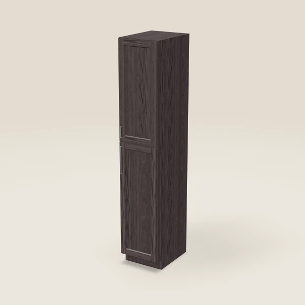 18" Wall Pantry — 96" High — Greystone, 3D picture