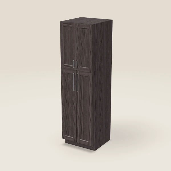24" Wall Pantry — 84" High — Greystone, 3D picture