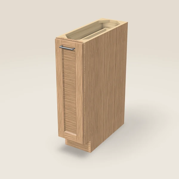 Base Pull-Out Spice Rack — 9" — Homestead Oak, 3D picture