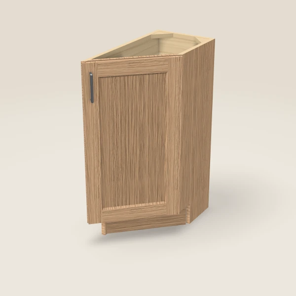 12" Base Transitional — Right — Homestead Oak, 3D picture