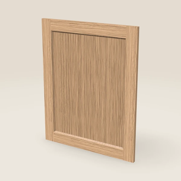Base Decorative End Panel, Door Style — 23¾" × 29-5/16" — Homestead Oak, 3D picture