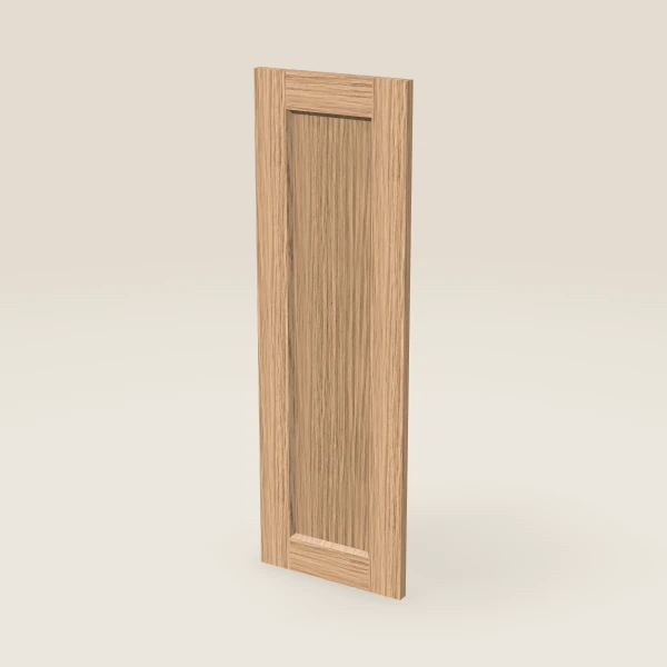 Wall Decorative End Panel, Door Style — 11½" × 35-5/16" — Homestead Oak, 3D picture