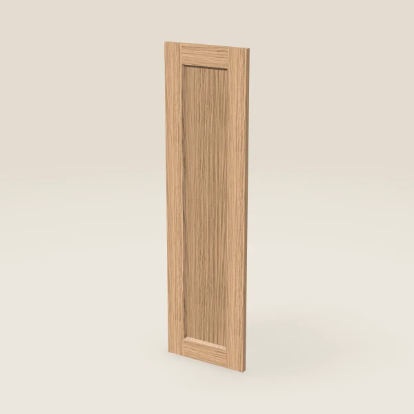 Wall Decorative End Panel, Door Style — 11½" × 41-5/16" — Homestead Oak, 3D picture