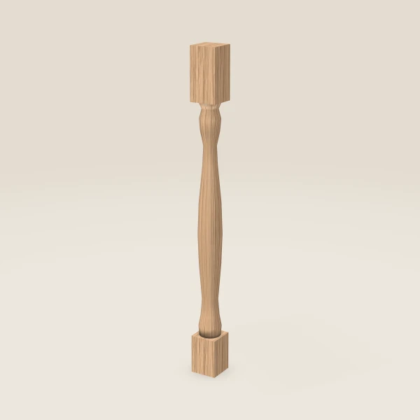 Full Leg LEG75 — 36½" High — Homestead Oak, 3D picture