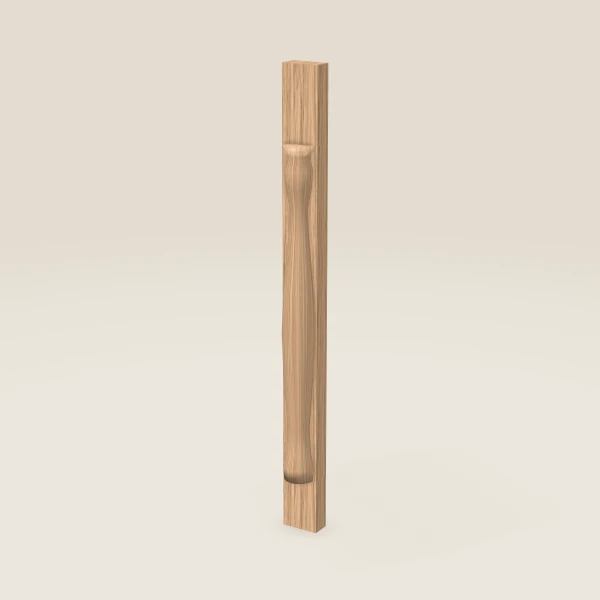Half Leg POLE75-B3 — 36½" High — Homestead Oak, 3D picture