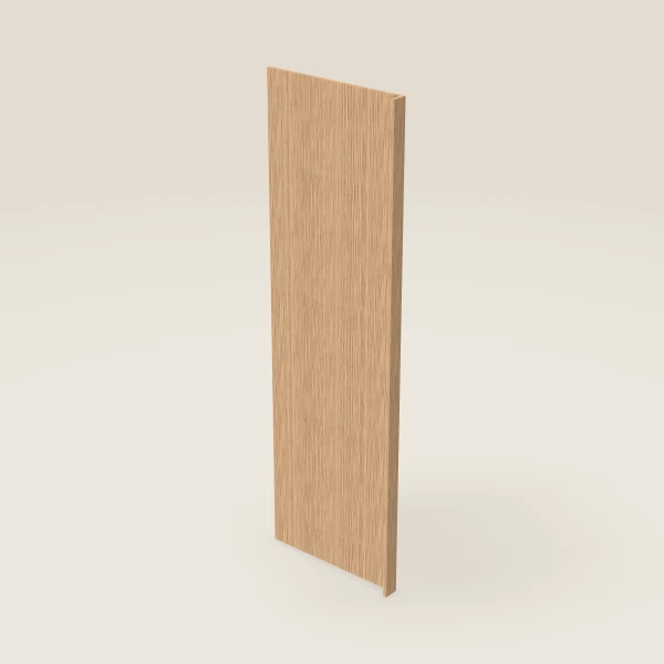 Refrigerator End Panel with 3" Return — 30" × 96" — Homestead Oak, 3D picture