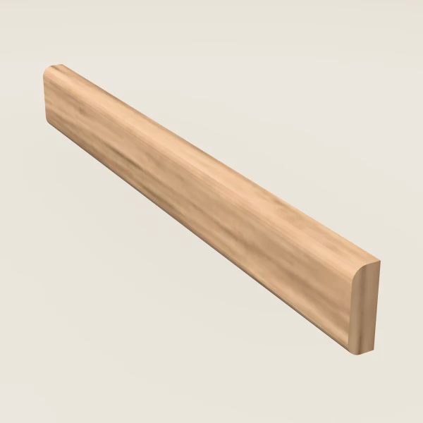 Bull Nose Scribe Molding — 8' — Homestead Oak, 3D picture