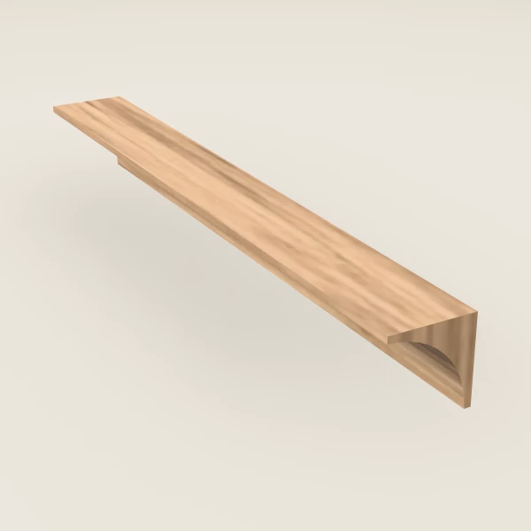 Inside Corner Molding — 8' — Homestead Oak, 3D picture