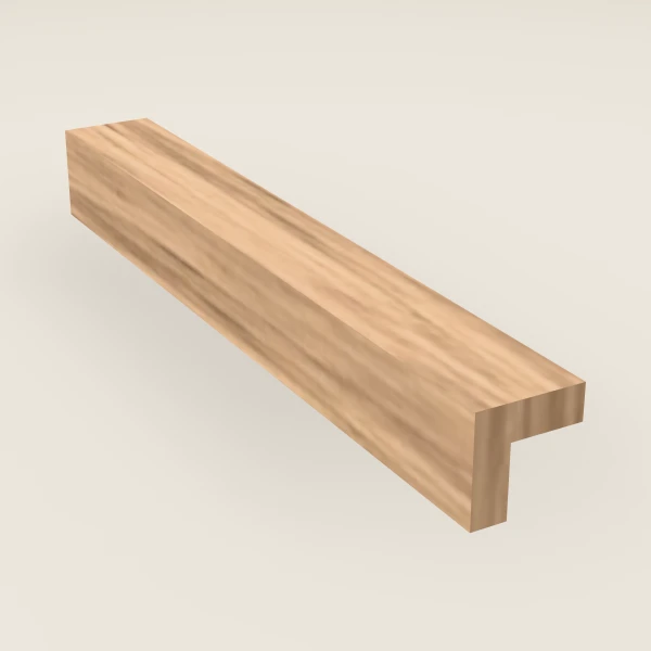 Outside Corner Molding — 8' — Homestead Oak, 3D picture