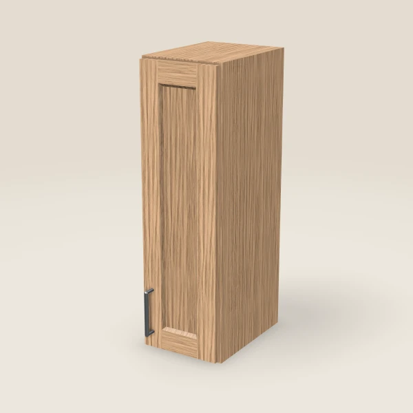 9" Wall Cabinet — 30" High — Homestead Oak, 3D picture