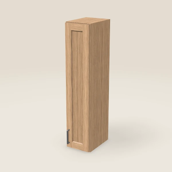 9" Wall Cabinet — 42" High — Homestead Oak, 3D picture
