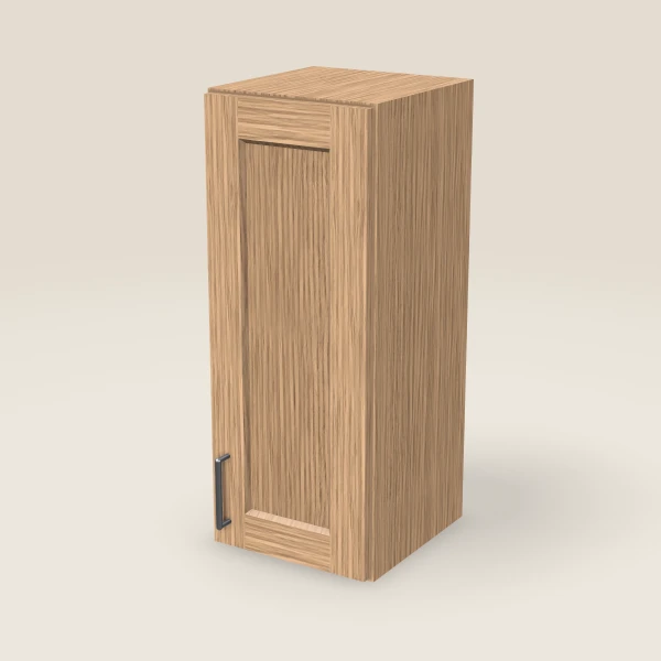 12" Wall Cabinet — 30" High — Homestead Oak, 3D picture