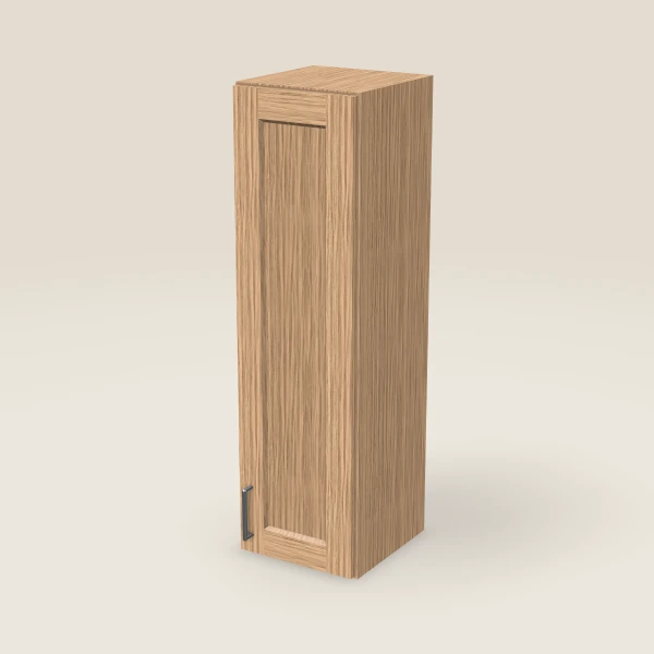12" Wall Cabinet — 42" High — Homestead Oak, 3D picture