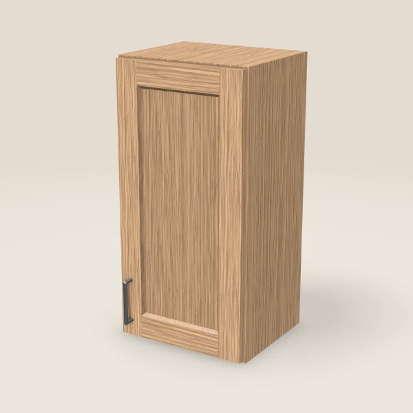 15" Wall Cabinet — 30" High — Homestead Oak, 3D picture