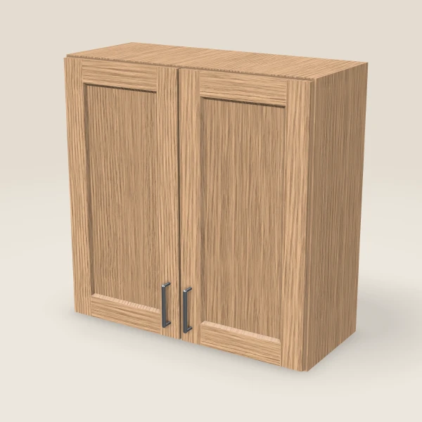 30" Wall Cabinet — 30" High, Double Door — Homestead Oak, 3D picture