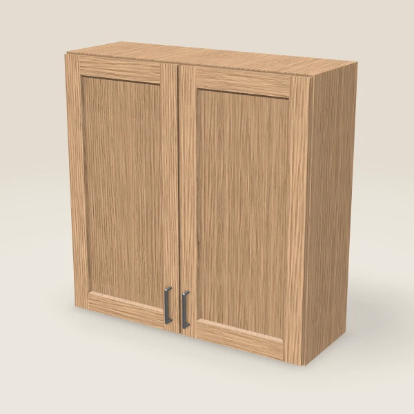 36" Wall Cabinet — 36" High, Double Door — Homestead Oak, 3D picture