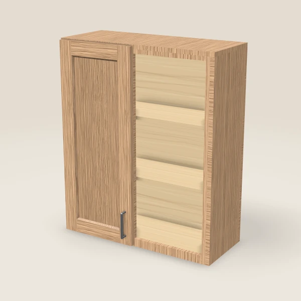 Wall Blind Corner — 36" High — Homestead Oak, 3D picture