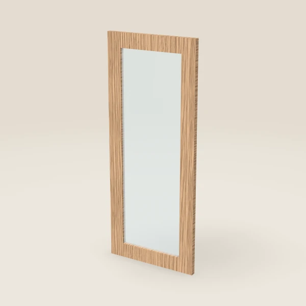 Glass Door for WDC2436 (14-11/16" × 35-5/16") — Homestead Oak, 3D picture