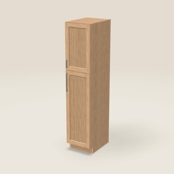 18" Wall Pantry — 84" High — Homestead Oak, 3D picture