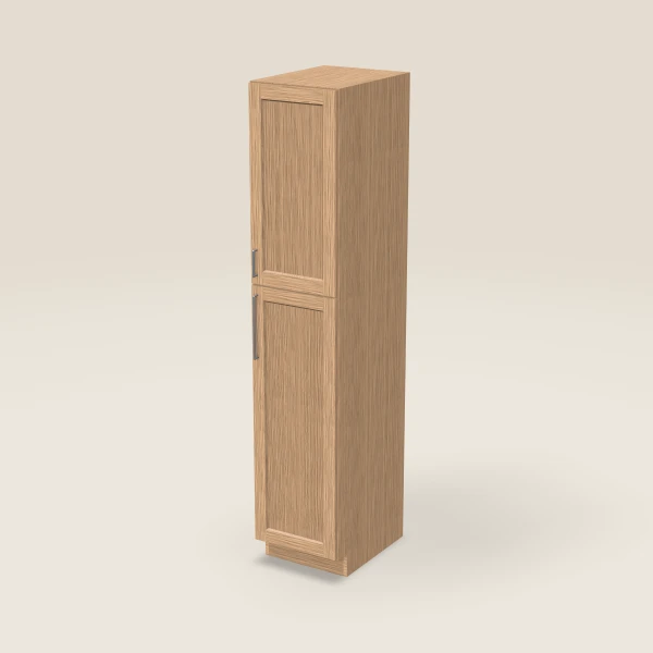 18" Wall Pantry — 90" High — Homestead Oak, 3D picture