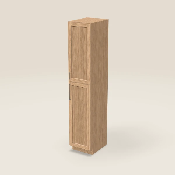 18" Wall Pantry — 96" High — Homestead Oak, 3D picture