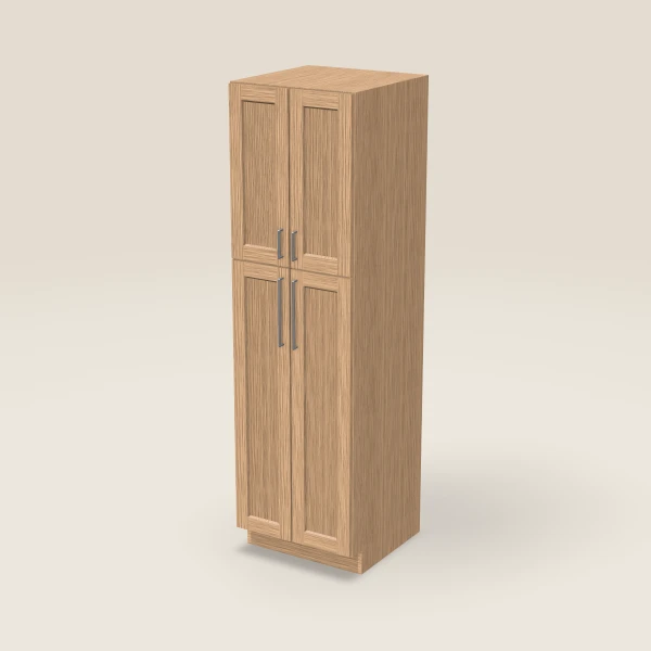 24" Wall Pantry — 84" High — Homestead Oak, 3D picture