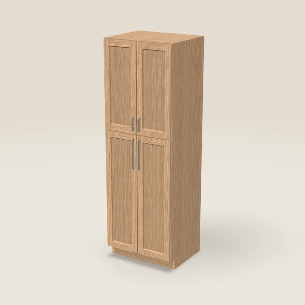 30" Wall Pantry — 90" High — Homestead Oak, 3D picture