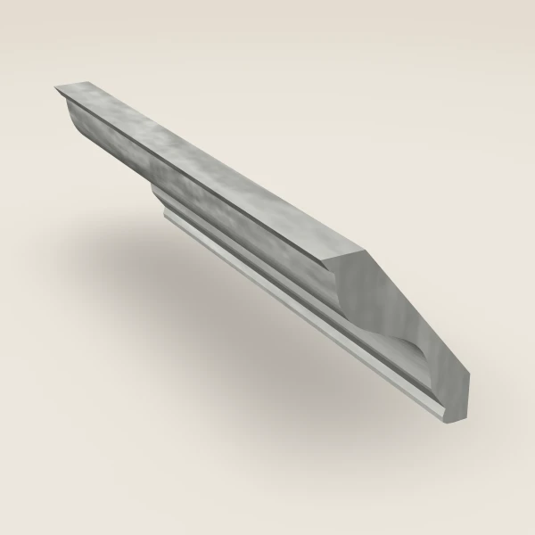 H-Profile Crown Molding — 4" × 96" — Nova Light Grey, 3D picture