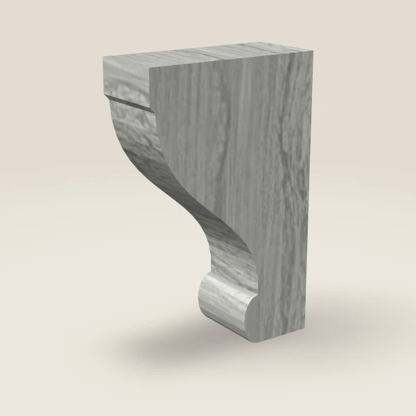 Corbel 75L — 3½" × 12½", 3D picture