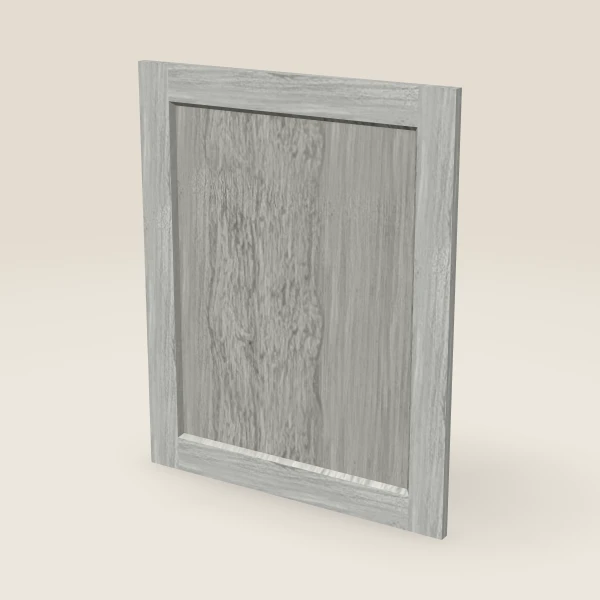 Base Decorative End Panel, Door Style — 23¾" × 29-5/16" — Nova Light Grey, 3D picture