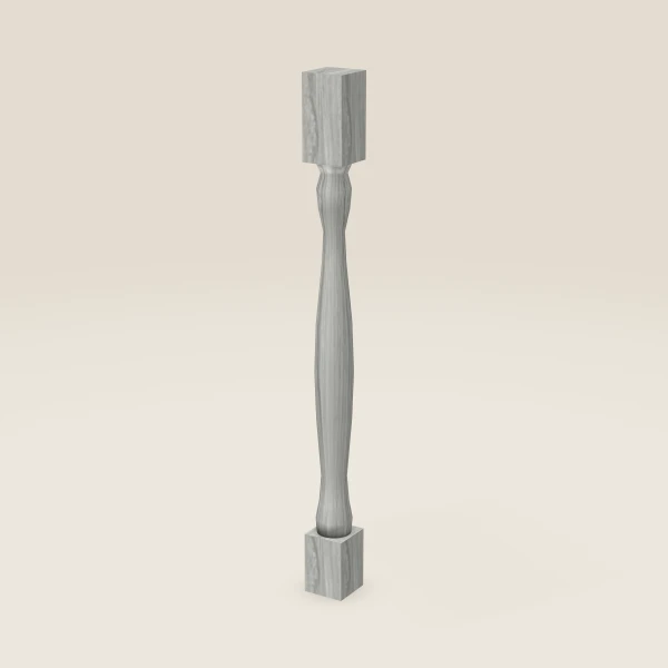 Full Leg LEG75 — 36½" High — Nova Light Grey, 3D picture