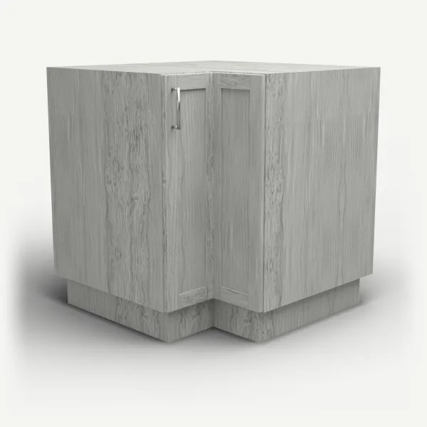 Lazy Susan Corner Cabinet — 33" — Nova Light Grey, 3D picture