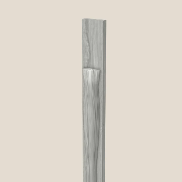 Half Leg POLE75-T384 — 84" High — Nova Light Grey, 3D picture