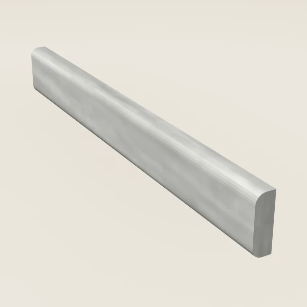Bull Nose Scribe Molding — 8' — Nova Light Grey, 3D picture